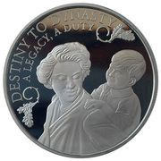 5 Pounds - Elizabeth II Destiny to Dynasty; Silver Proof, United Kingdom, 2014 reverse image
