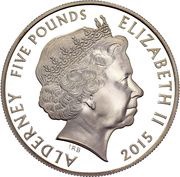 5 Pounds - Elizabeth II Remembrance Day; silver obverse image