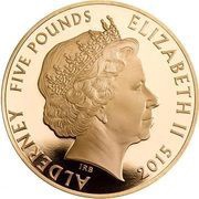 5 Pounds - Elizabeth II Battle of Agincourt; Gold Proof obverse image