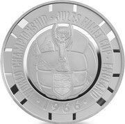 5 Pounds - Elizabeth II 1966 FIFA World Cup; Silver, United Kingdom, 2016 reverse image