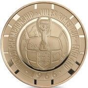 5 Pounds - Elizabeth II 1966 FIFA World Cup; Gold, United Kingdom, 2016 reverse image
