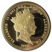 5 Pounds - Elizabeth II Platinum Wedding - EP; Gold-Plated obverse image