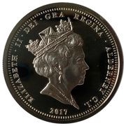 5 Pounds - Elizabeth II Platinum Wedding - EP; Silver Plated obverse image
