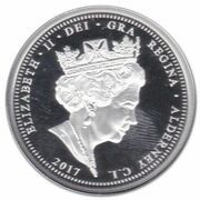 5 Pounds - Elizabeth II Platinum Wedding; Silver Proof obverse image