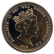 5 Pounds - Elizabeth II Remembrance Day; Gold Plated obverse image