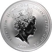 5 Pounds - Elizabeth II Puffin; Silver Bullion obverse image