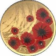 5 Pounds - Elizabeth II 2019 Remembrance Day; Gold, United Kingdom, 2019 reverse image