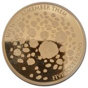 5 Sovereigns - Elizabeth II Remembrance, United Kingdom, 2019 reverse image