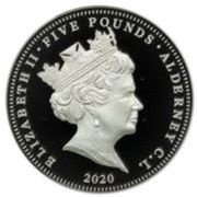 5 Pounds - Elizabeth II Three Graces, Silver obverse image