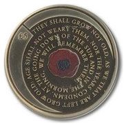5 Pounds - Elizabeth II 2020 Remembrance Day; Gold Proof, United Kingdom, 2020 reverse image