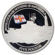 5 Pounds - Elizabeth II RNLI; Roy Barker I; Silver Triple Thickness, United Kingdom, 2021 reverse image