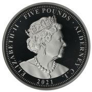 5 Pounds - Elizabeth II 95th Birthday; Silver Piedorf obverse image