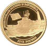 5 Pounds - Elizabeth II RNLI; Roy Barker I, United Kingdom, 2021 reverse image