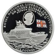 5 Pounds - Elizabeth II RNLI; Roy Barker I and Queen, United Kingdom, 2022 reverse image