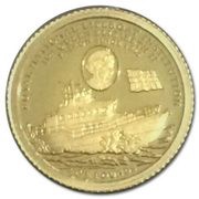 5 Pounds - Elizabeth II RNLI; Roy Barker I and Queen; Gold Proof, United Kingdom, 2022 reverse image