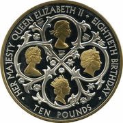 10 Pounds - Elizabeth II Queen Elizabeth II Birthday, United Kingdom, 2006 reverse image