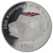 10 Pounds - Elizabeth II Mini; Silver Proof, United Kingdom, 2009 reverse image