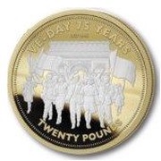 20 Pounds - Elizabeth II VE Day reverse image