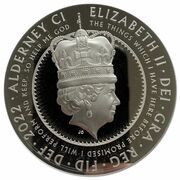 20 Pounds - Elizabeth II Platinum Jubilee - Queen on throne obverse image