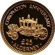 25 Pounds - Elizabeth II State Coach, United Kingdom, 1993 reverse image