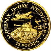 25 Pounds - Elizabeth II D-Day reverse image
