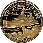 25 Pounds - Elizabeth II D-Day, United Kingdom, 2004 reverse image