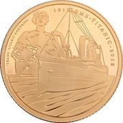 25 Pounds - Elizabeth II Titanic, United Kingdom, 2012 reverse image