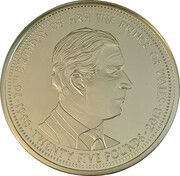 25 Pounds - Elizabeth II 70th Birthday of Prince Charles, United Kingdom, 2018 reverse image