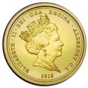 25 Pounds - Elizabeth II Sapphire Coronation Jubilee - Orb and Sceptre obverse image