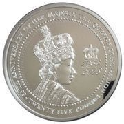 25 Pounds - Elizabeth II 65th Ann. Coronation, United Kingdom, 2018 reverse image