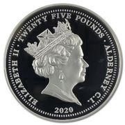 25 Pounds - Elizabeth II Three Graces; Silver obverse image