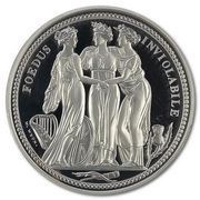 25 Pounds - Elizabeth II Three Graces; Silver, United Kingdom, 2020 reverse image