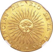 8 Escudos Provincias del Rio de la Plata obverse image