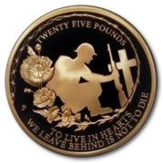 25 Pounds - Elizabeth II Remembrance WWI, United Kingdom, 2021 reverse image