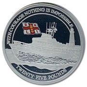 25 Pounds - Elizabeth II RNLI; Roy Barker I, United Kingdom, 2021 reverse image