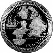 50 Pounds - Elizabeth II Trafalgar, United Kingdom, 2005 reverse image