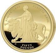 50 Pounds - Elizabeth II Una and the Lion, United Kingdom, 2019 reverse image