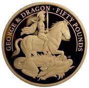 50 Pounds - Elizabeth II 200th Anniversary George and the dragon, United Kingdom, 2021 reverse image