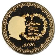100 Pounds - Elizabeth II Diana, United Kingdom, 2017 reverse image