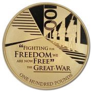 100 Pounds - Elizabeth II Fighting For Freedom reverse image