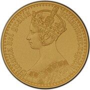 500 Pounds - Elizabeth II Gothic - Portrait; Gold, United Kingdom, 2021 reverse image