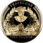 1000 Pounds - Elizabeth II 200th Anniversary of the Trafalgar Battle, United Kingdom, 2005 reverse image