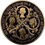 1000 Pounds - Elizabeth II Queen Elizabeth II, United Kingdom, 2006 reverse image
