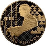1000 Pounds - Elizabeth II Prince Charles, 60th Birthday reverse image