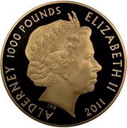 1000 Pounds - Elizabeth II Royal Wedding obverse image