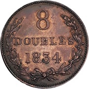 8 Doubles, United Kingdom, 1834-1858 reverse image