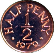 ½ Penny - Elizabeth II, United Kingdom, 1979 reverse image