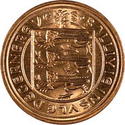 1 New Penny - Elizabeth II obverse image