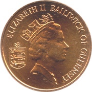 2 Pence - Elizabeth II 3rd portrait; non-magnetic FAO obverse image