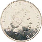 5 Pence - Elizabeth II 4th portrait; magnetic obverse image